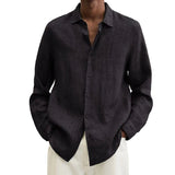 James Oxford Linen Button-Up Shirt for Men