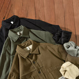 James Oxford Fleece Cargo Shirt for Men