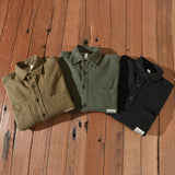 James Oxford Fleece Cargo Shirt for Men