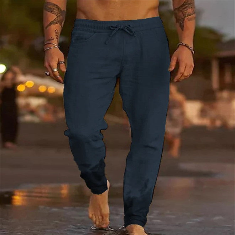 James Oxford Casual Cotton Beach Trousers