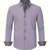 Albert Elegant Lightweight Shirt with Contrast Details