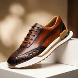 James Oxford Leather Trainers for Men