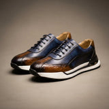 James Oxford Leather Trainers for Men