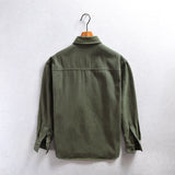 James Oxford Fleece Cargo Shirt for Men