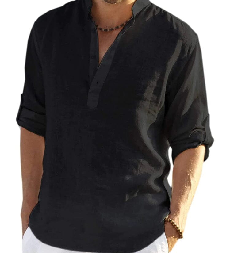 James Oxford Cotton-Linen Shirt for Men