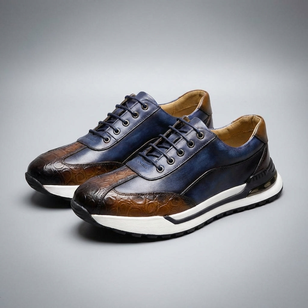 James Oxford Leather Trainers for Men