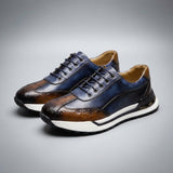 James Oxford Leather Trainers for Men