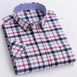 James Oxford Patterned Button-Up Shirt for Men