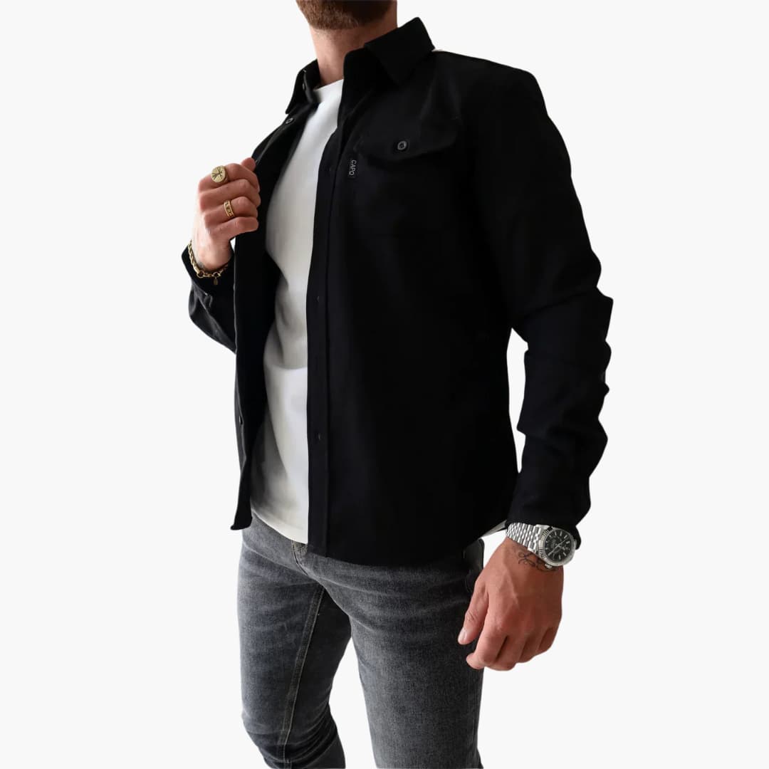 David Shirt Jacket with Button Placket