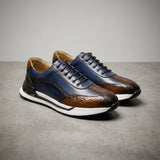 James Oxford Leather Trainers for Men