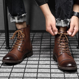 James Oxford Burnished Dress Boots for Men