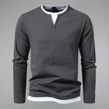 James Oxford V-Neck Shirt for Men