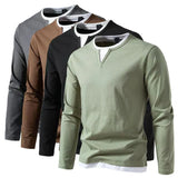 James Oxford V-Neck Shirt for Men