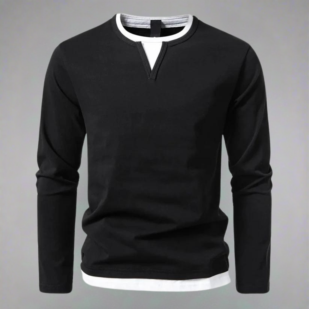 James Oxford V-Neck Shirt for Men