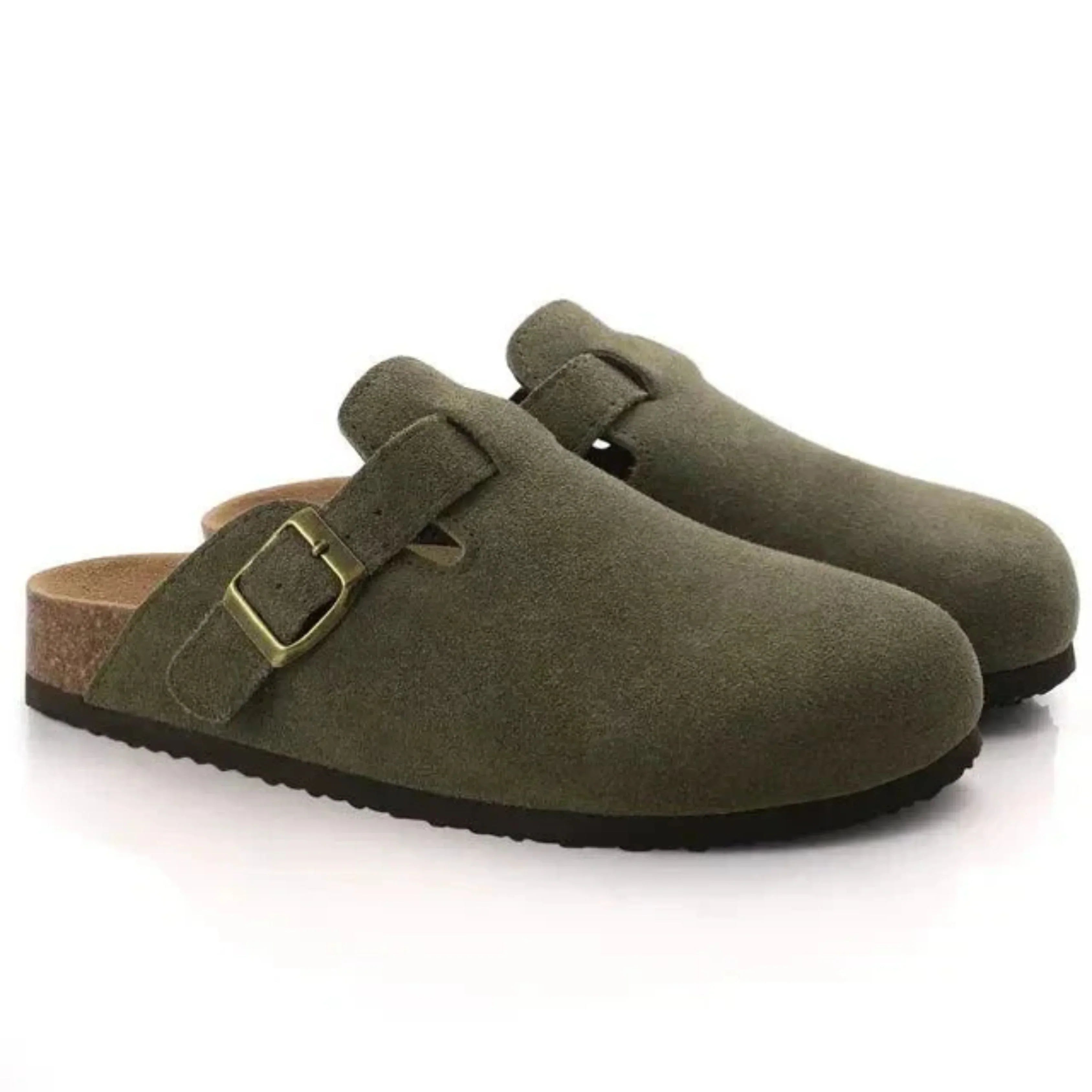 James Oxford Minimalist Buckle Mule Clogs for Men
