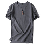 Castello Linen Button Tee