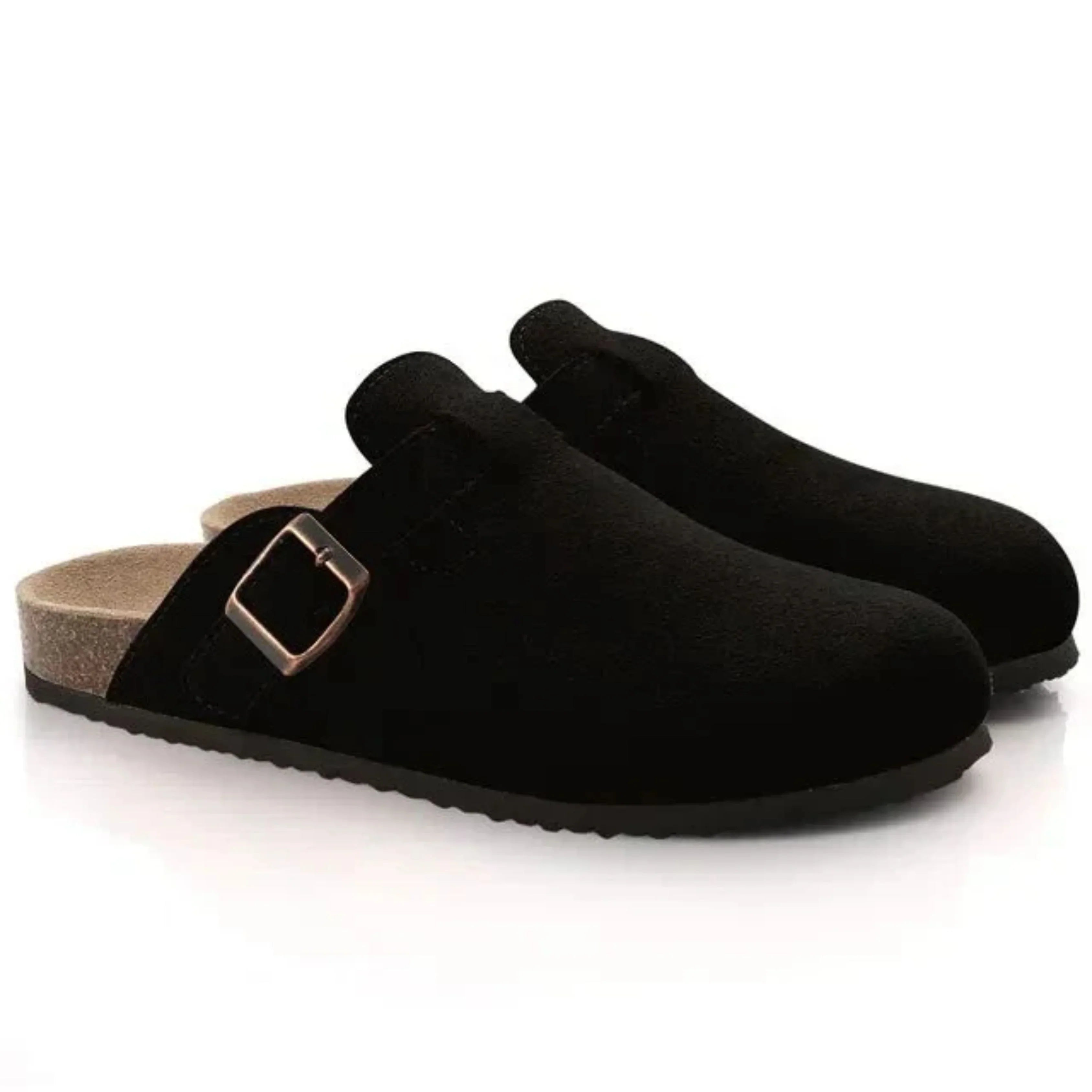 James Oxford Minimalist Buckle Mule Clogs for Men
