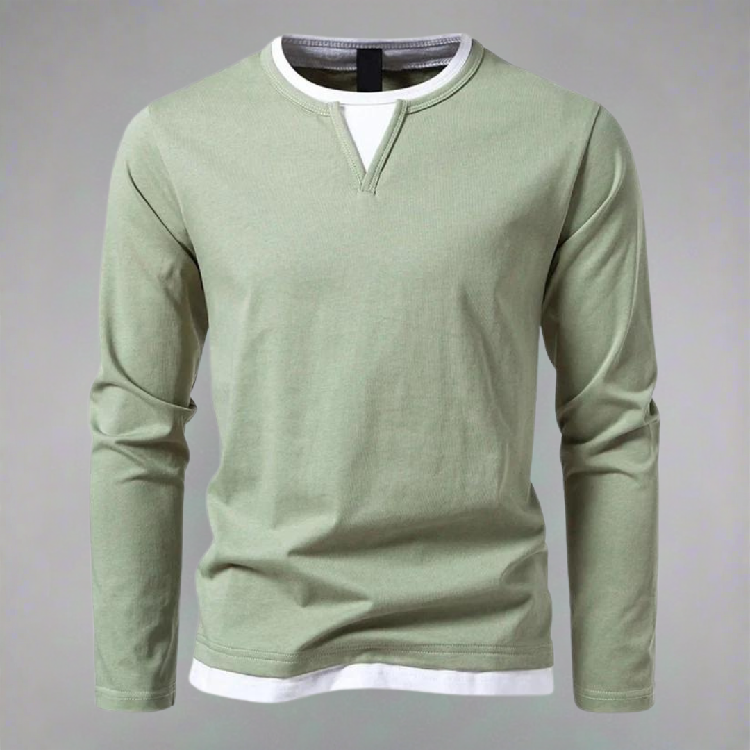 James Oxford V-Neck Shirt for Men