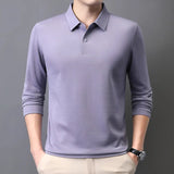 Piqué Long Sleeve Cotton Polo