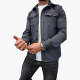 David Shirt Jacket with Button Placket