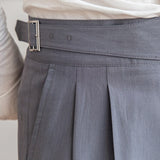 James Oxford Ellis Classic High-Waist Buckle Trousers