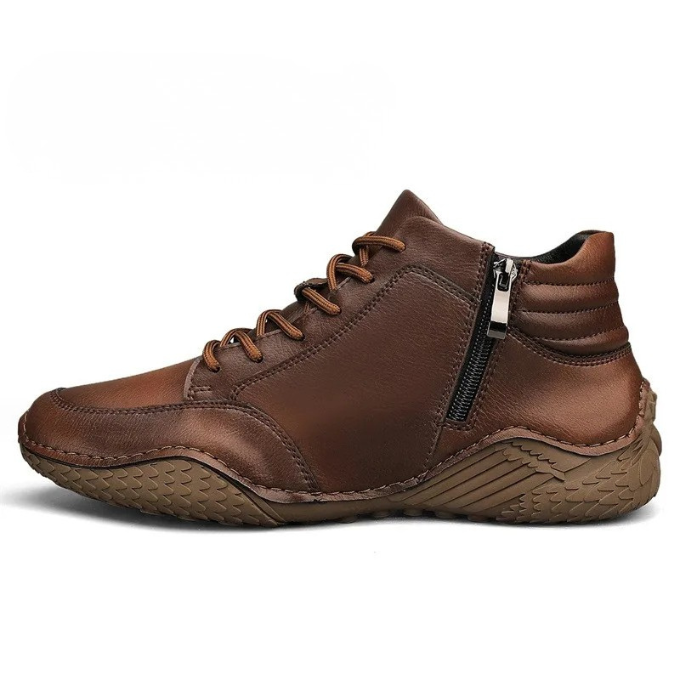 James Oxford Rugged Leather Boots for Men