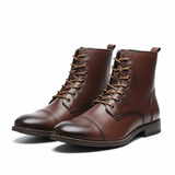 James Oxford Burnished Dress Boots for Men