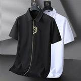 Men's Cotton Blend Embroidered Shirt | Casual Oversized Summer Essential