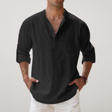 Frederick - Linen-Effect Henley Shirt