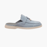 Sky Blue Suède Mediterranean Mule