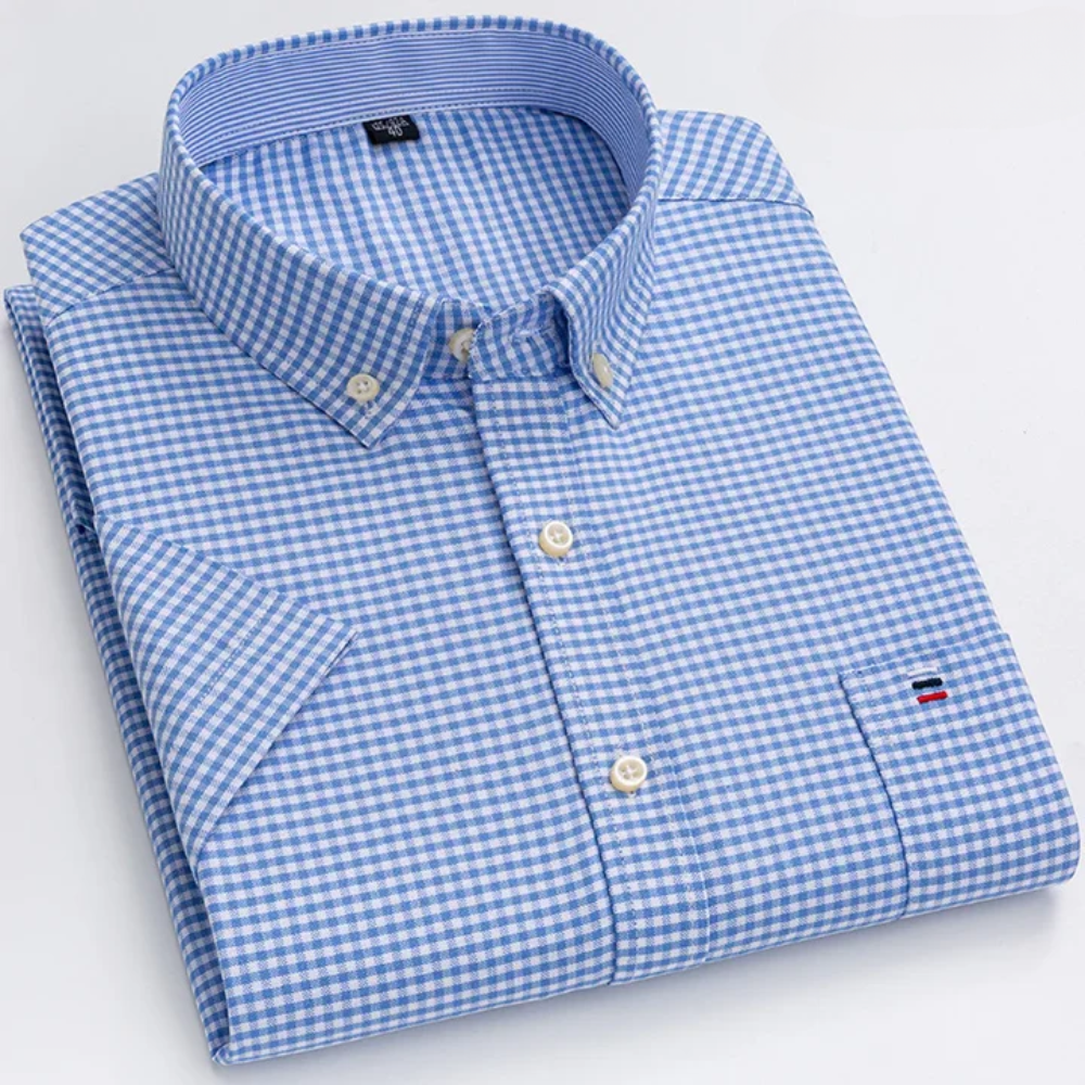 James Oxford Patterned Button-Up Shirt for Men