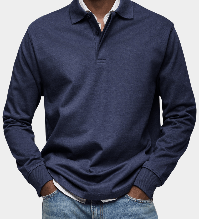 James Oxford Classic Cotton Polo Shirt for Men