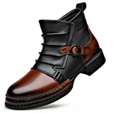 James Oxford Buckle Ankle Boots for Men