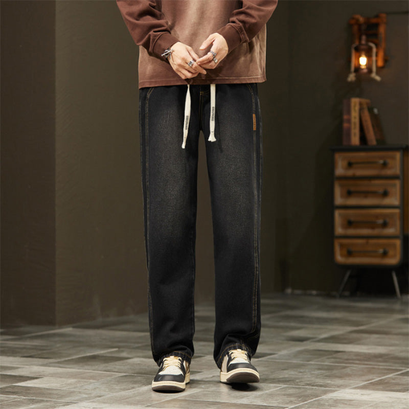 James Oxford Men's Relaxed Straight Jeans