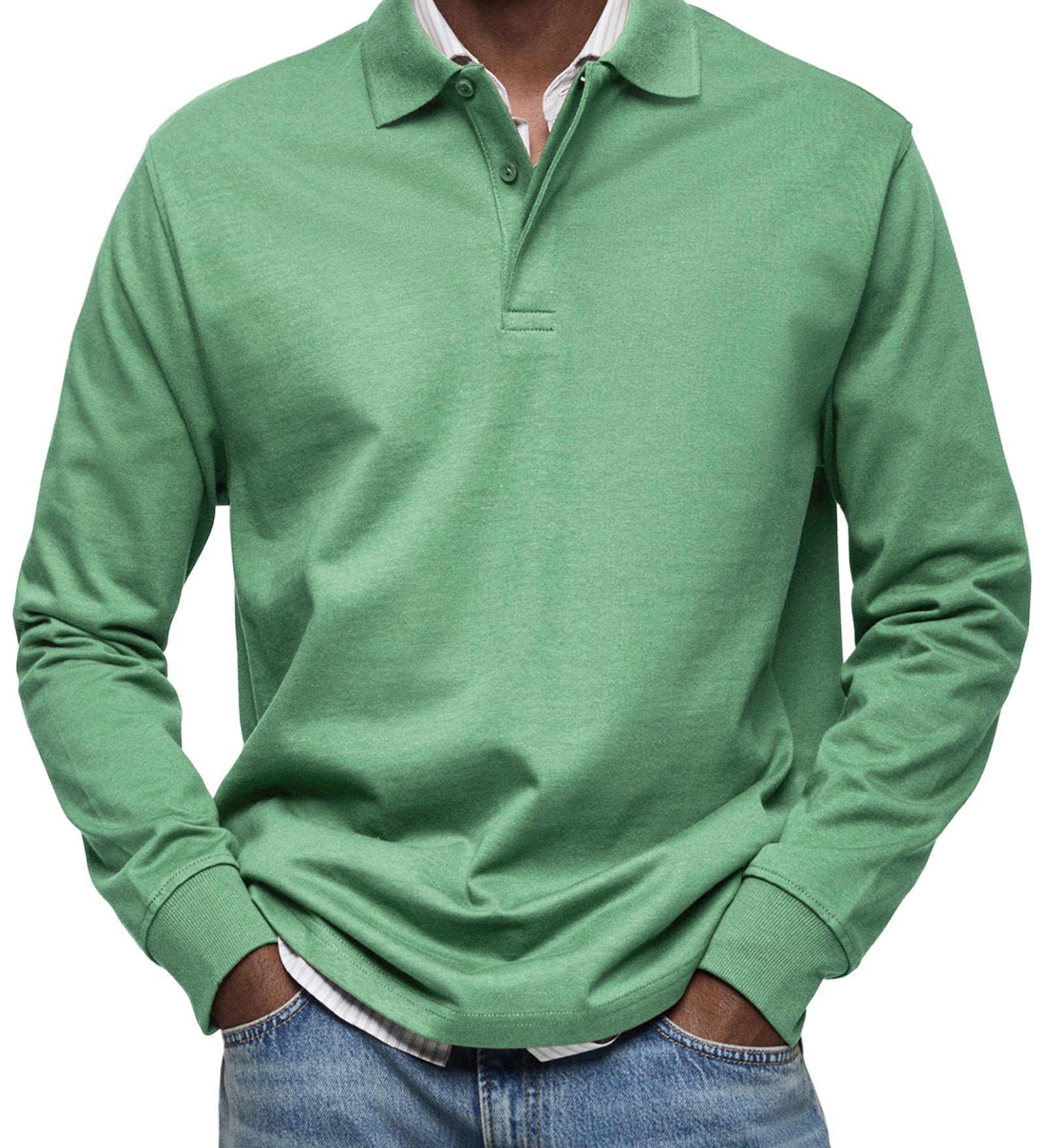 Richard - Casual Long-Sleeve Polo Shirt