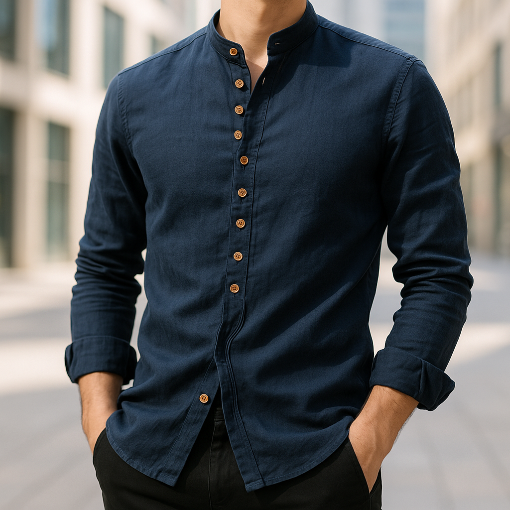James Oxford Linen and Cotton Shirt