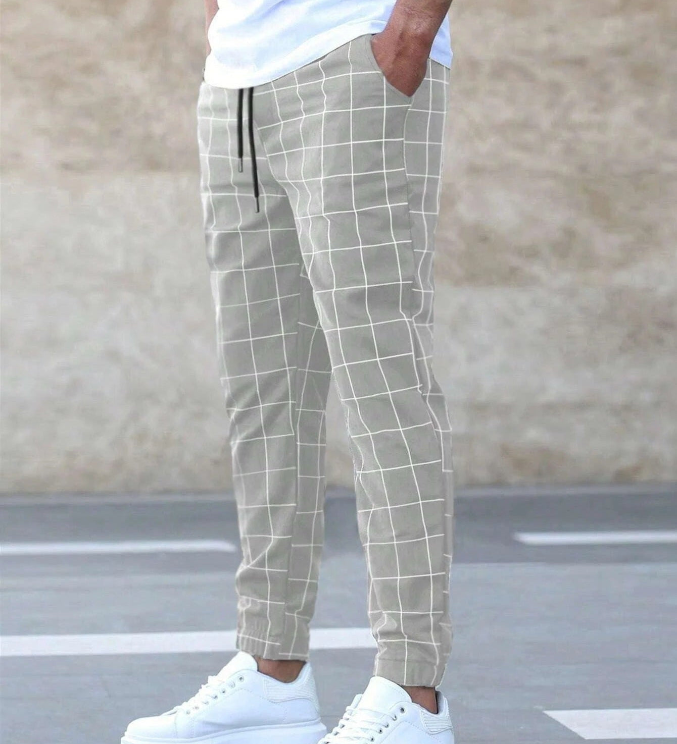 James Oxford Men's Checked Joggers