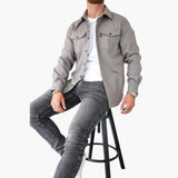 David Shirt Jacket with Button Placket