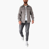 David Shirt Jacket with Button Placket