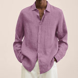 James Oxford Linen Button-Up Shirt for Men