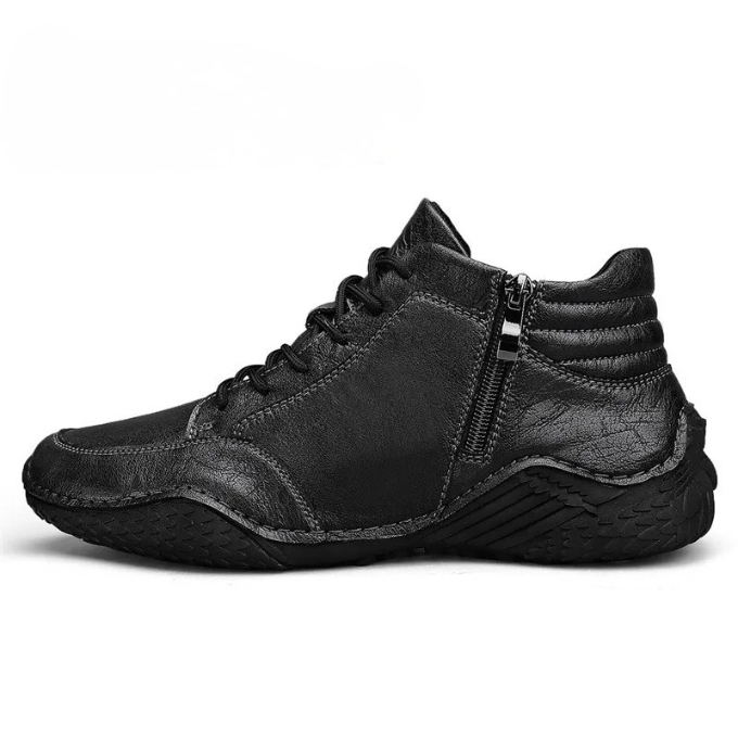 James Oxford Rugged Leather Boots for Men