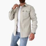 David Shirt Jacket with Button Placket