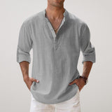 Frederick - Linen-Effect Henley Shirt