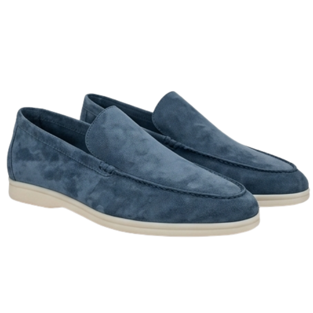 James Oxford Classic Suede Moccasins for Men