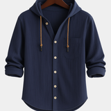 James Oxford Luxury Soft Cotton Hooded Shirt
