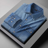 Harrington Two-Tone Denim Shirt