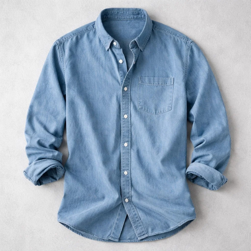 James Oxford Vintage Cotton Shirt for Men