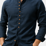 James Oxford Linen and Cotton Shirt