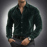 James Oxford Velvet Shirt for Men