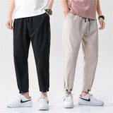 Theo - Fitted Cotton Trousers